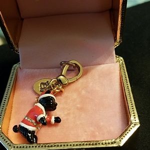 Juicy Couture Yorkie Santa Charm
